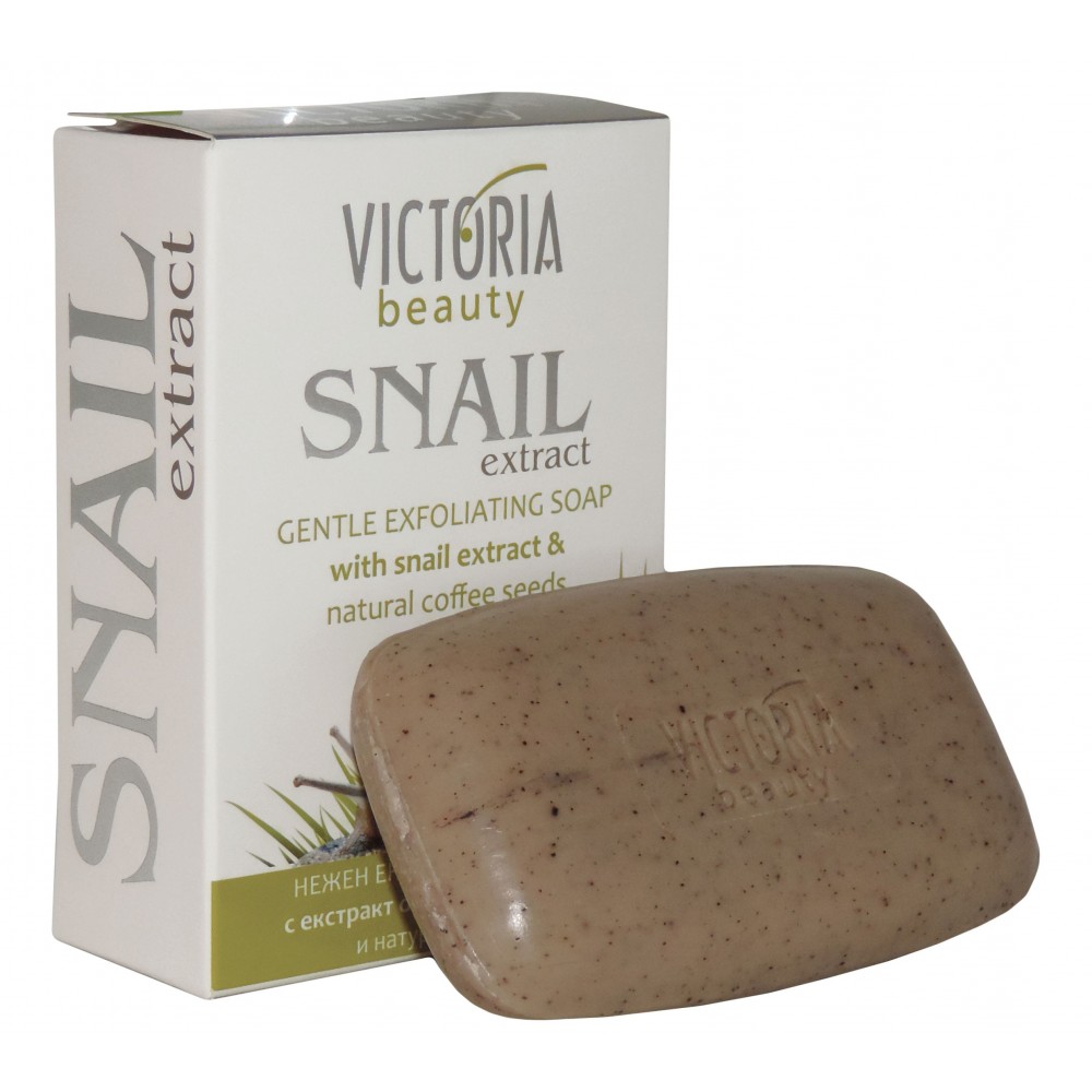 Saponetta alla bava di lumaca e polvere di Caffè 75g Snail Extract Victoria Beauty