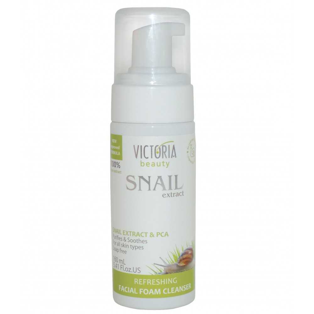 Refreshing Facial Foam Cleanser 160ml SNAIL Extract Victoria Beauty