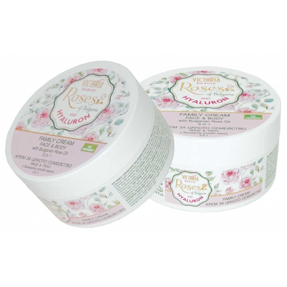 Family Cream Face & Body with Rose oil 200ml Victoria Beauty