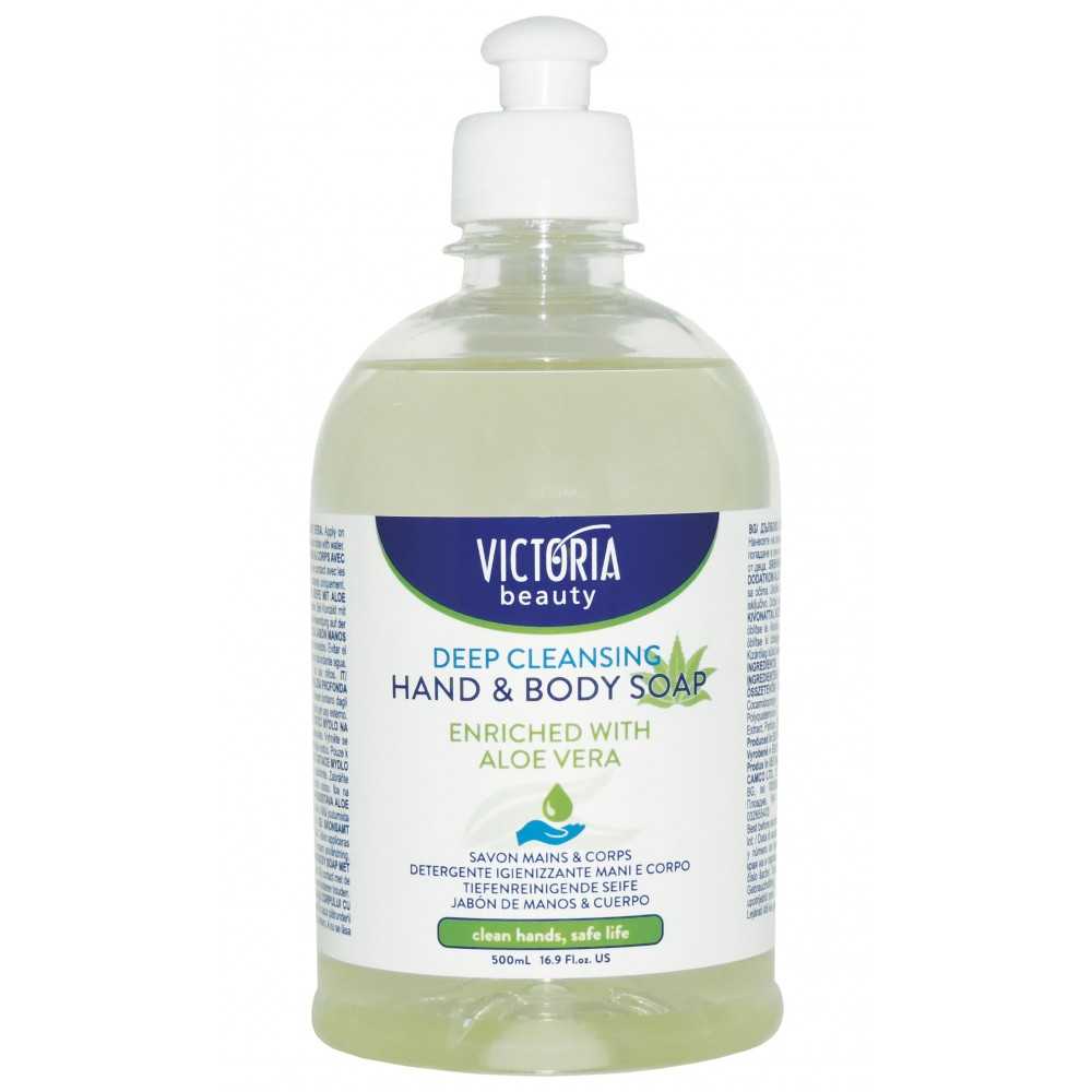 Liquid Soap Deep Cleansing with Aloe Filler 500ml Victoria Beauty