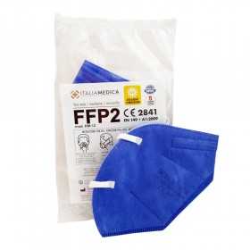 Italiamedica BLUE FFP2 PPE Mask CE2841 Cat.III Made in EU 1pcs