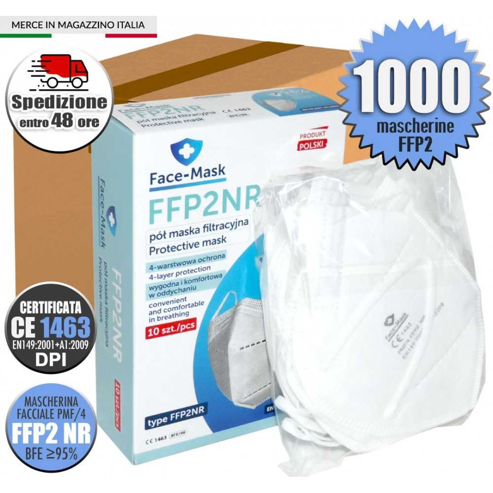 Face-Mask White PMF FFP2 NR Mask CE1463 PPE Made in EU from 1001 to 10000pcs N90056004422-1001