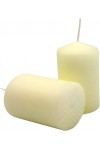 Hofer Non-drip Pillar Candles 50x80mm 17h 2Pcs Ivory