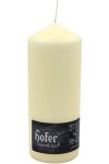 Hofer Non-drip Pillar Candles 80x200mm 78h 1Pc Ivory