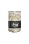 Hofer Floats Ivory Unscented Candles 5cm 2-4h burning time 10pcs