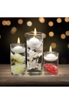 Hofer Floats Ivory Unscented Candles 5cm 2-4h burning time 10pcs