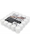 Hofer Premium Tealight Unscented Candles 8h 50Pcs White