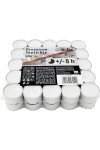 Hofer Premium Tealight Unscented Candles 8h 50Pcs White