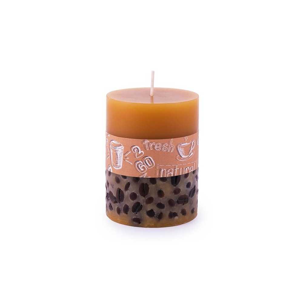 Pajoma Pillar Candle with coffee beans h10cm