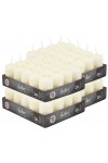 Hofer Non-drip Pillar Candles 80Pcs 7h Ivory