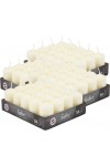 Hofer Non-drip Pillar Candles 80Pcs 7h Ivory