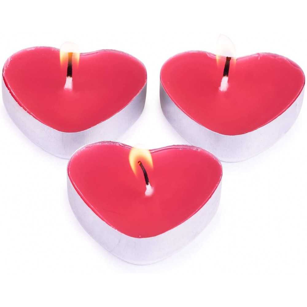 Pajoma Love me Tealight Lumini a forma di Cuore Set 100pz 3h