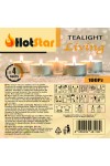 HotStar Living Tealight Unscented Candles 4h 100Pcs White