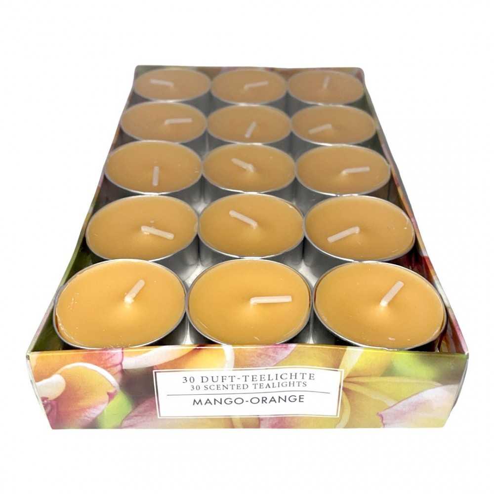 Pajoma Mango-Orange Tealight 30Pcs Scented Candles 4h