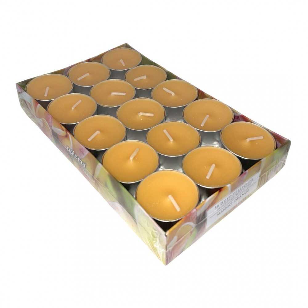 Pajoma Mango-Orange Tealight 30Pcs Scented Candles 4h