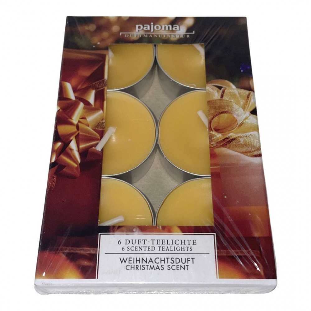 Pajoma Christmas scent Tealight 6Pcs Scented Candles 4h