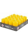 Hofer Candele Cilindriche Antigoccia 40x70mm 7h Box 20Pz Giallo