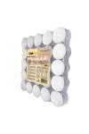 HotStar Living Tealight Unscented Candles 4h 50Pcs White