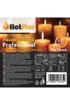 HotStar Pillar Wax Cylindrical Candles Duration 7 Hours d40 h70 mm Ivory Color Set of 32 Pieces