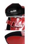 Platform ankle boots with buckle straps 14cm Heel 5cm Platform Red and Black Kvoll