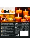 HotStar Candele Cilindriche Cera a Colonna Durata 12 Ore d45 h90 mm Colore Bianco Set di 12 Pezzi Antigoccia