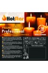 HotStar Candele Cilindriche Cera a Colonna Durata 30 Ore d60 h120 mm Colore Avorio Set di 4 Pezzi Antigoccia