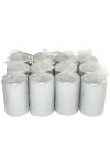 HotStar Metallic Silver Candles Pillars 12 Pcs Burning 30 Hours 60x100 mm Unscented