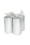 HotStar Crack Metallic Silver Candles Pillars 4 Pcs Burning 69 Hours 70x140 mm Unscented