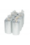 HotStar Crack Metallic Silver Candles Pillars 8 Pcs Burning 69 Hours 70x140 mm Unscented