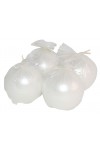 HotStar Metallic Pearl Candles 4 Pcs Burning 28 Hours d80 mm Unscented