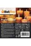 HotStar Pillar Wax Cylindrical Candles Duration 7 Hours d40 h70 mm White Color Set of 32 Pieces