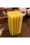 HotStar Candle in Pure Natural Beeswax 44x44x75h mm Made in Italy