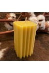 HotStar Candle in Pure Natural Beeswax 44x44x75h mm Made in Italy