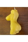 HotStar Candle in Pure Natural Beeswax 45x30x75h mm Woman's body Made in Italy