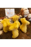 HotStar 4Pcs Candle in Pure Natural Beeswax 45x30x75h mm Woman's body Made in Italy