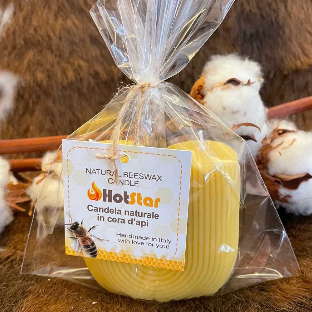 HotStar CactUs Candles in Pure Natural Beeswax, Made in Italy