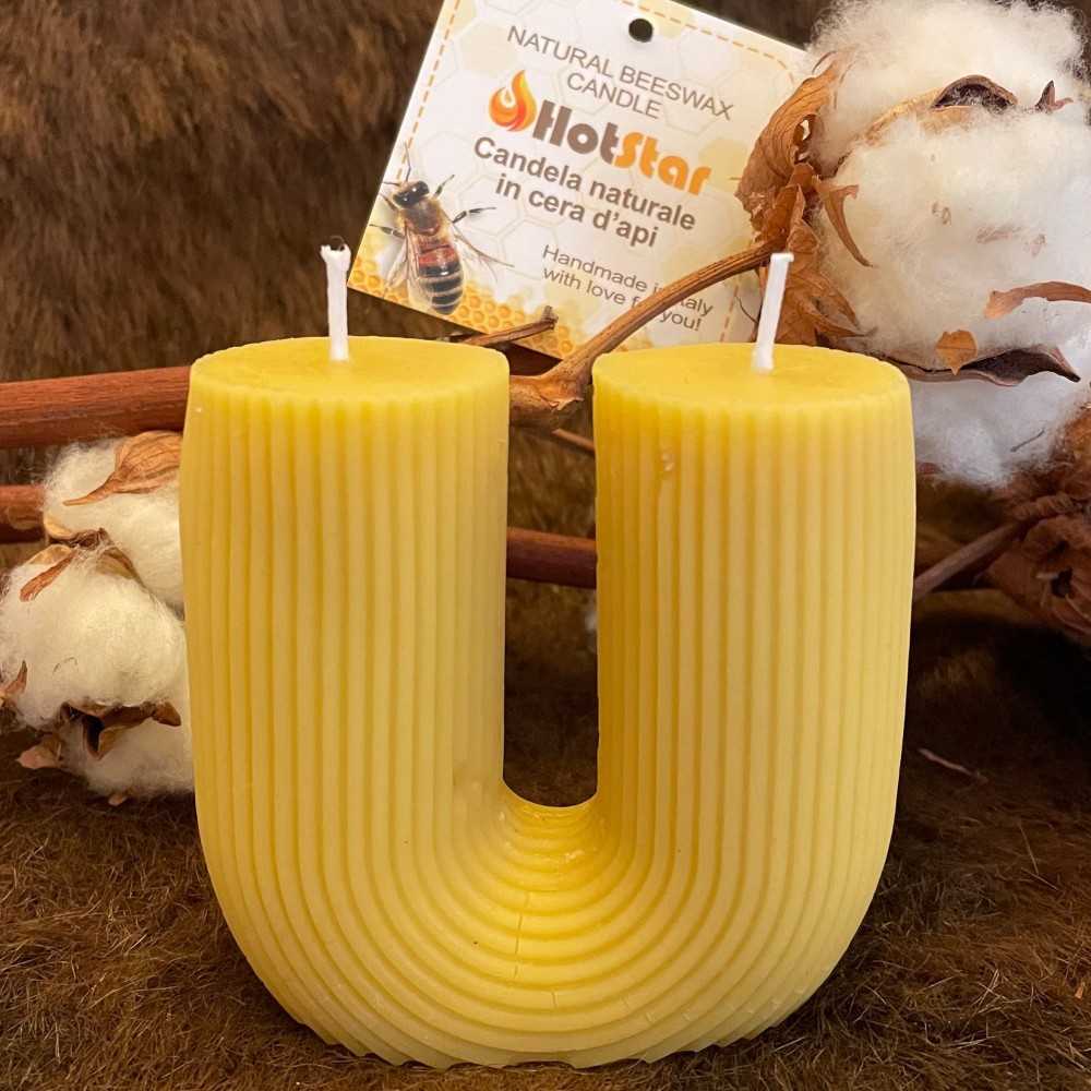 HotStar Candele CactUs in Pura Cera Naturale d'Api, Made in Italy