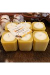 HotStar 6Pcs BeeHappy Neutral Candles Beeswax + Soy Wax