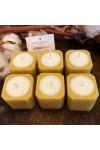 HotStar 6Pcs BeeHappy Neutral Candles Beeswax + Soy Wax