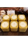 HotStar 6Pcs BeeHappy Neutral Candles Beeswax + Soy Wax