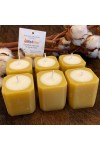 HotStar 6Pcs BeeHappy Neutral Candles Beeswax + Soy Wax