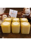 HotStar 6Pcs BeeHappy Neutral Candles Beeswax + Soy Wax