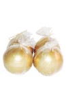 HotStar Metallic Gold Candles 4 Pcs Burning 28 Hours d80 mm Unscented