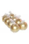 HotStar Metallic Gold Candles 8 Pcs Burning 28 Hours d80 mm Unscented