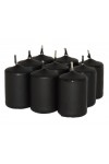 HotStar Candele Profumate Sandalo 9Pz Moccoli Durata 6 Ore 35x50 mm colore Nero