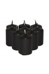 HotStar Scented Candles Sandalwood 9 Pcs Pillar Burning 6 Hours 35x50 mm Black color