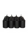 HotStar Scented Candles Sandalwood 16 Pcs Pillar Burning 6 Hours 35x50 mm Black color