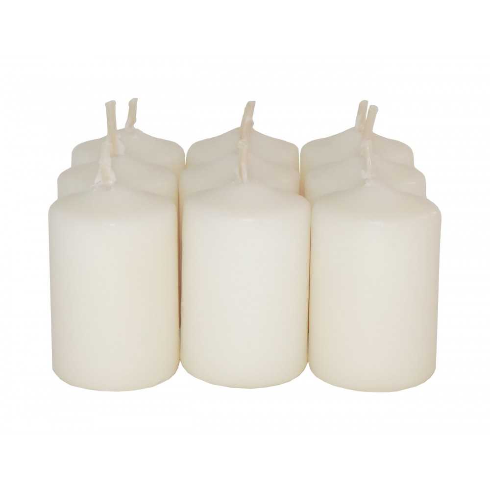 HotStar Scented Candles Vanilla 9 Pcs Pillar Duration 6 Hours 35x50 mm Vanilla color