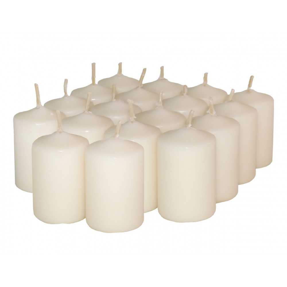 HotStar Scented Candles Vanilla 18 Pcs Pillar Duration 6 Hours 35x50 mm Vanilla color