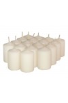 HotStar Scented Candles Vanilla 18 Pcs Pillar Duration 6 Hours 35x50 mm Vanilla color